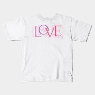 Love Never Fails 1 Corinthians 13 4-8 Christian Valentines Day Kids T-Shirt